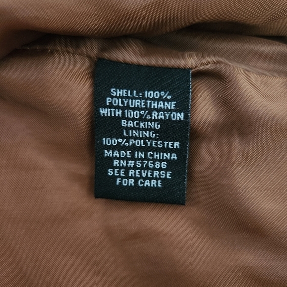 New Look Faux Leather Jacket. Size Medium. New without tags. - Picture 6 of 7